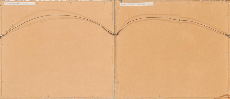 Gunnar Pohjola, akvareller, 2 st, signerad och daterad -82 och -83.