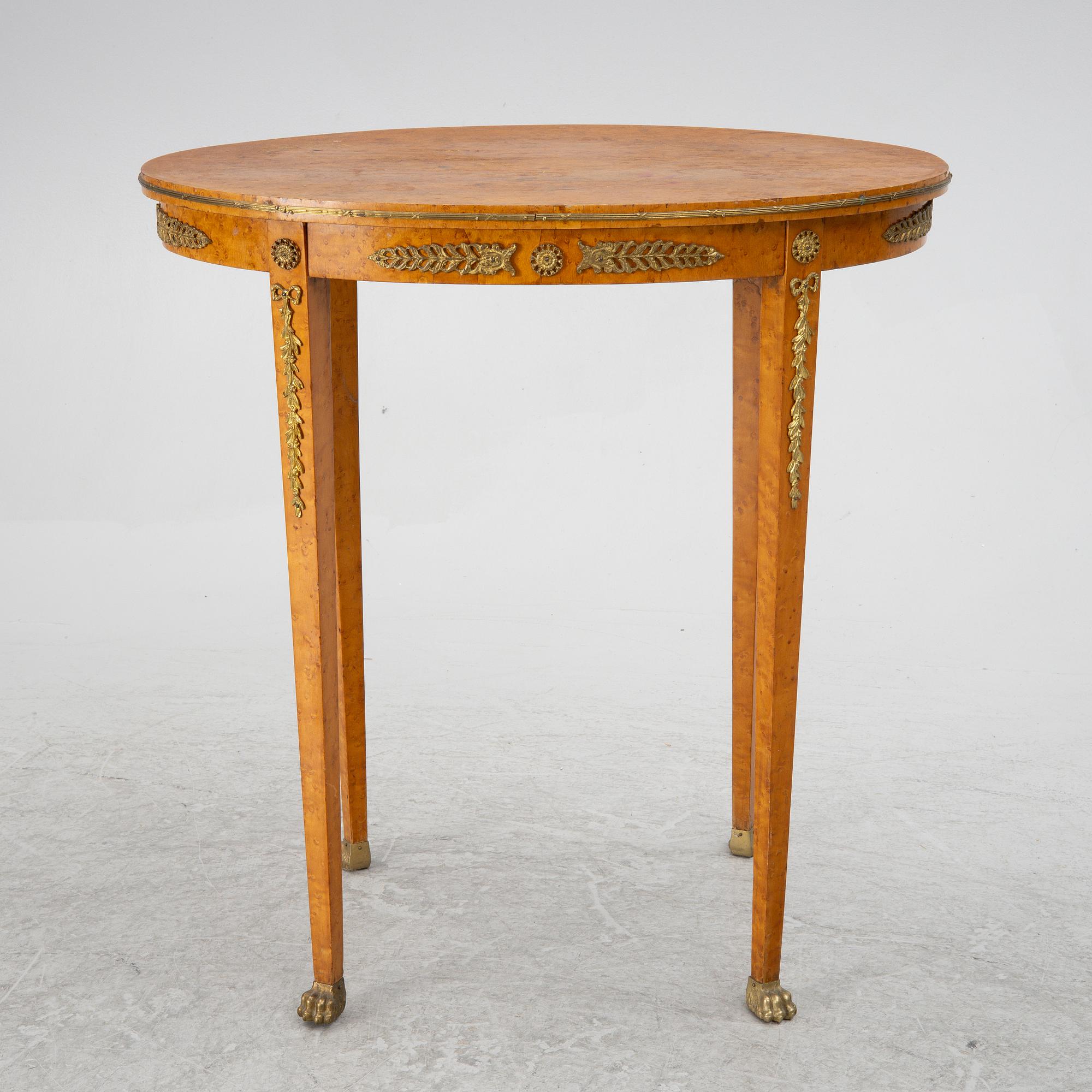 Salon group, 6 pieces, Empire style, around 1900.