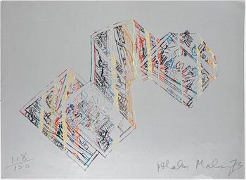MALCOLM MORLEY, mapp med litografier, 5 st, signerade o numrerade ur upplaga 150.