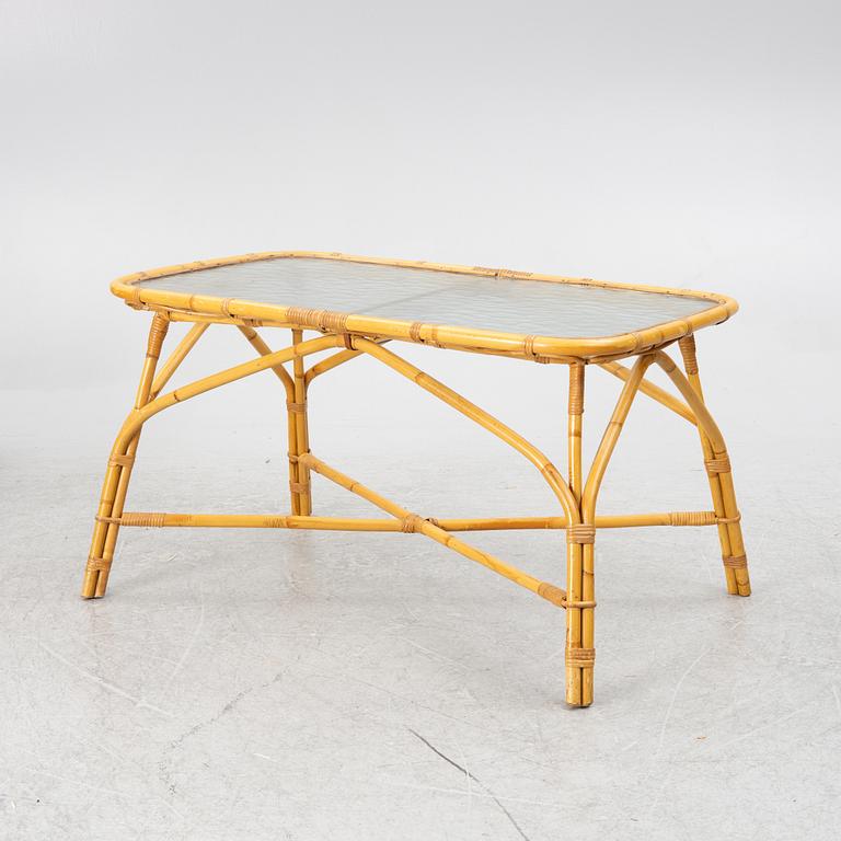 Seating group, 4 pieces, mid-20th century.