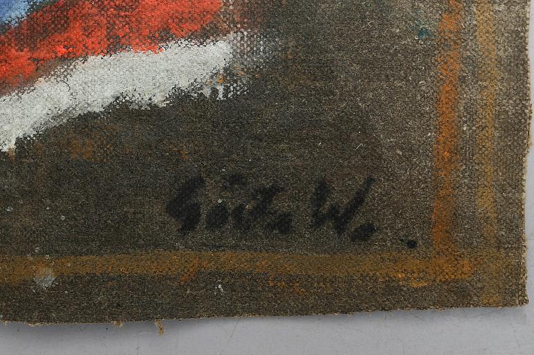 GÖSTA WERNER, olja på segelduk, signerad.
