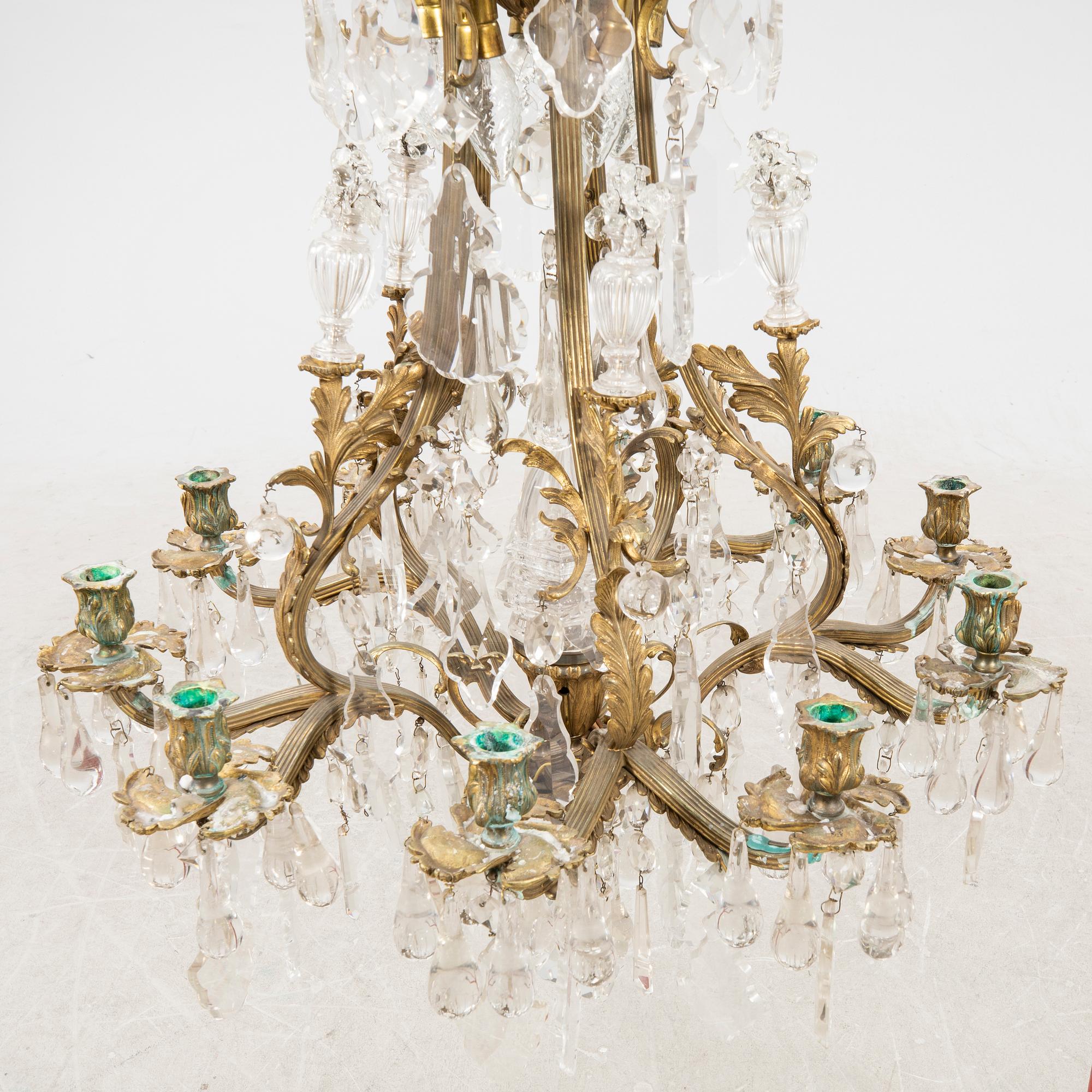 Takkrona, rokokostil tidigt 1900-tal.