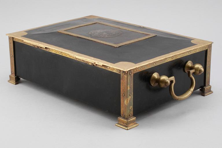 KASSASKRIN, plåt, 1800-tal.