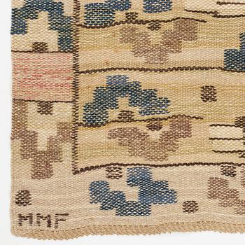 Märta Måås-Fjetterström, A textile, "Flygstrån", flat weave, ca 179,5-180 x 55,5-57,5 cm, signed MMF.