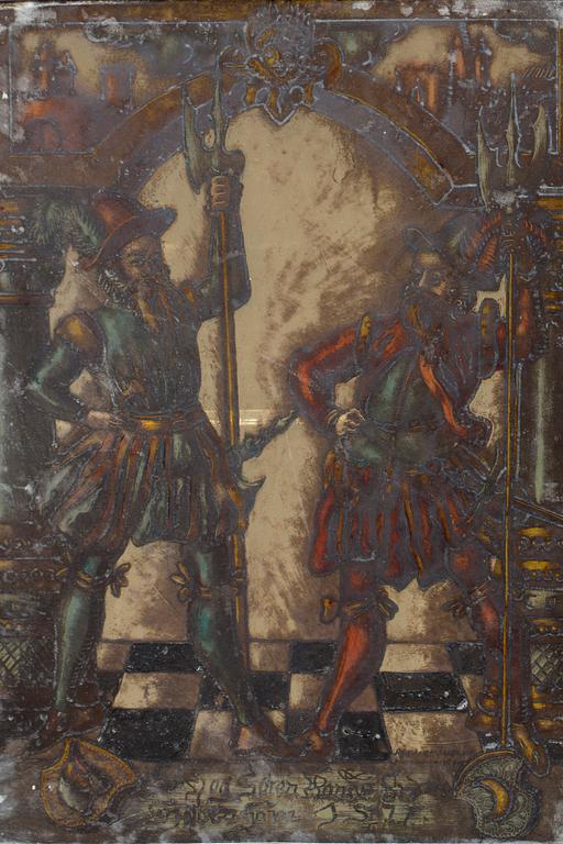 GLASMÅLNING, troligen Danmark, 1900-talets första hälft.