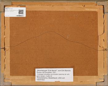 ERLING GULBRANDSEN, olja på pannå, signerad.