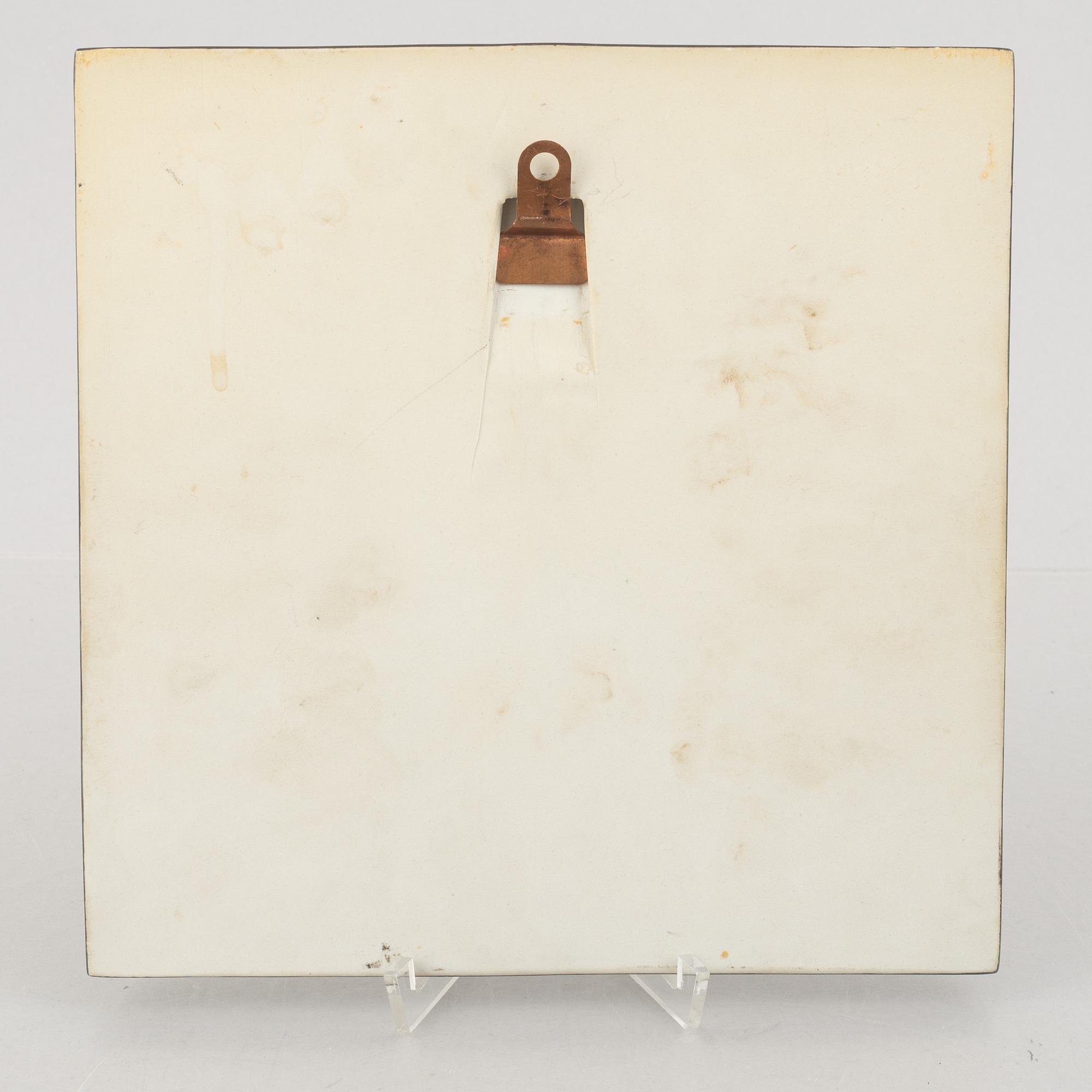 Lisa Larson, three stoneware wall reliefs, Gustavsberg, Sweden.