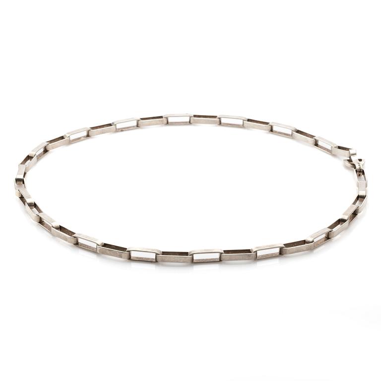 K-J Johansson, Neck chain, silver, 1975, Gothenburg.