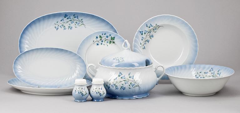 MATSERVIS, 51 delar, Christineholm Porcelaine, sent 1900-tal.