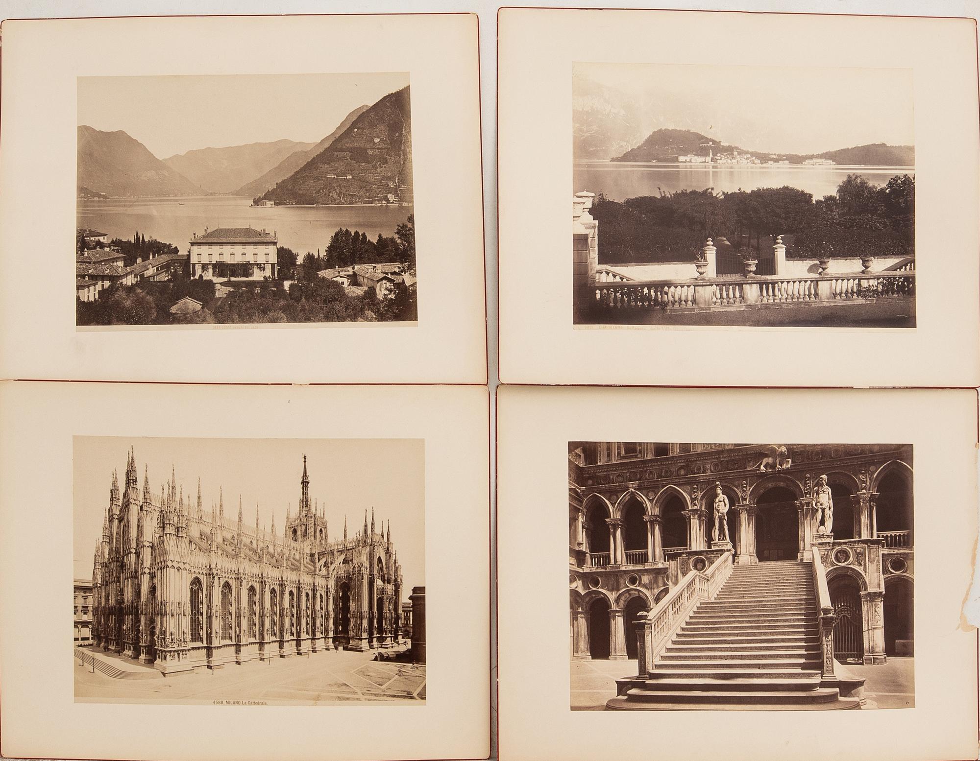 Fotografer 14 st sent 1800-tal Italien.