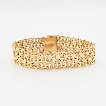 Bracelet X-link 18K gold, M.K:S Goldsmith's workshop Stockholm 1960.