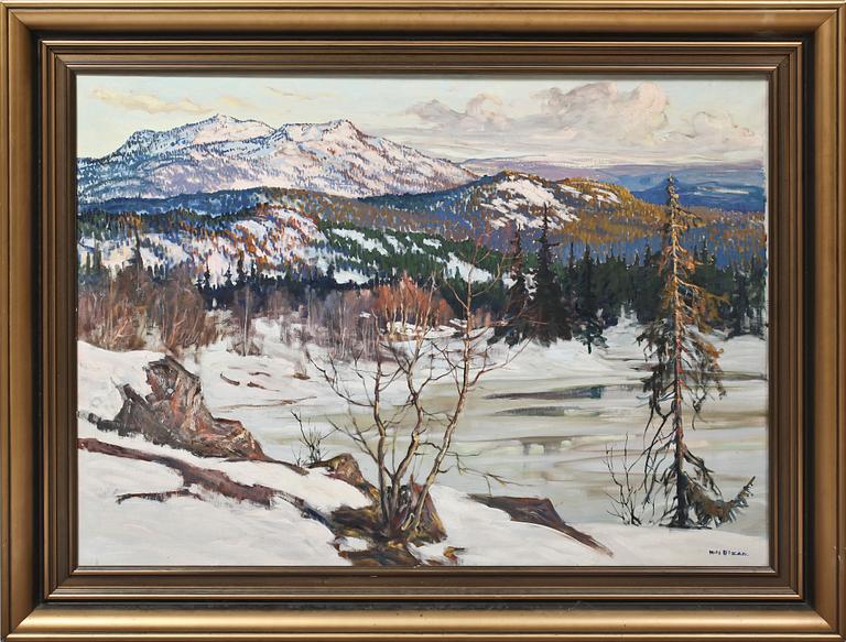 NILS OLZON, olja på duk, sign.