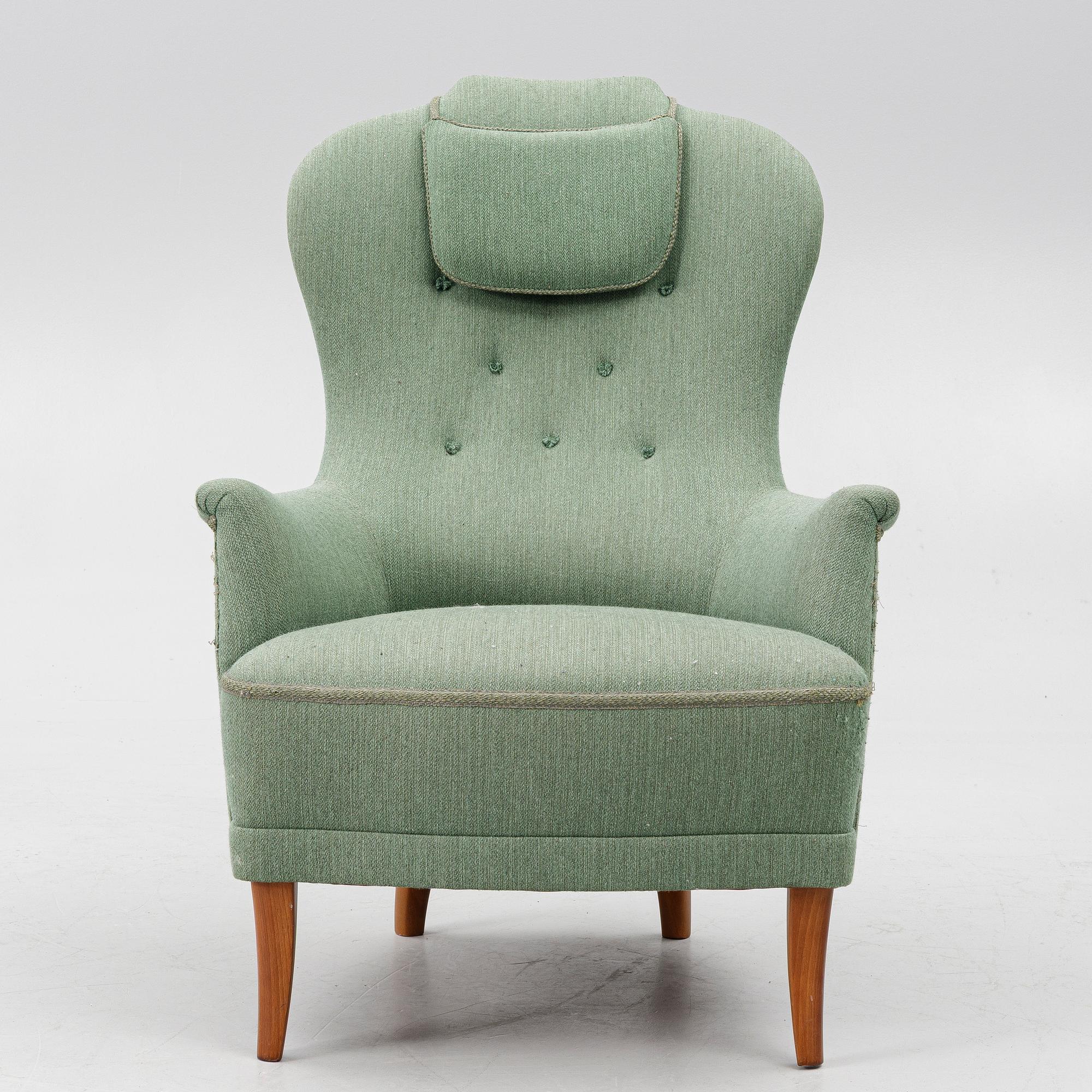 Carl Malmsten, armchair 'Grandmother', second half of the 20th century.