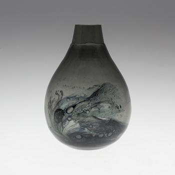 EVA ENGLUND, an 'Eldlek' glass vase from Pukeberg, unsigned.