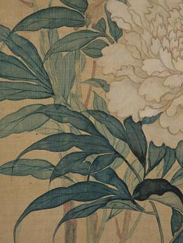 Qian Weicheng, efter, "Blommor". Sen Qingdynasti/1900-tal.