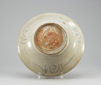 A blue and white bowl, Ming Swatow.