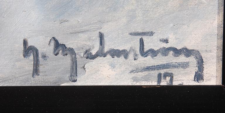 HENNING MALMSTRÖM, olja på duk. Sign o dat -17.