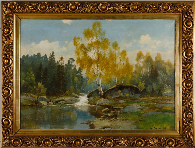 HALVOR HALVORSEN, olja på duk, sign.