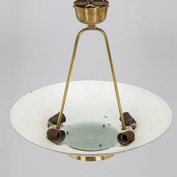 Paavo Tynell, a mid-20th-century '9060' pendant light for Taito, Finland.