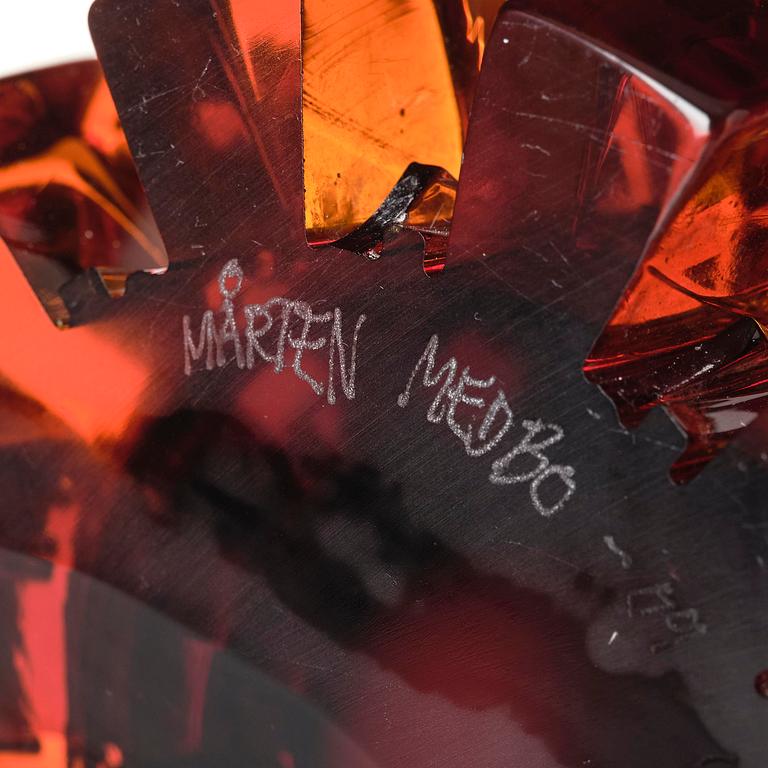 Mårten Medbo, a unique "Tappvas" glass vase, Ajeto Glassworks, Nový Bor, Czech Republic, 2009.