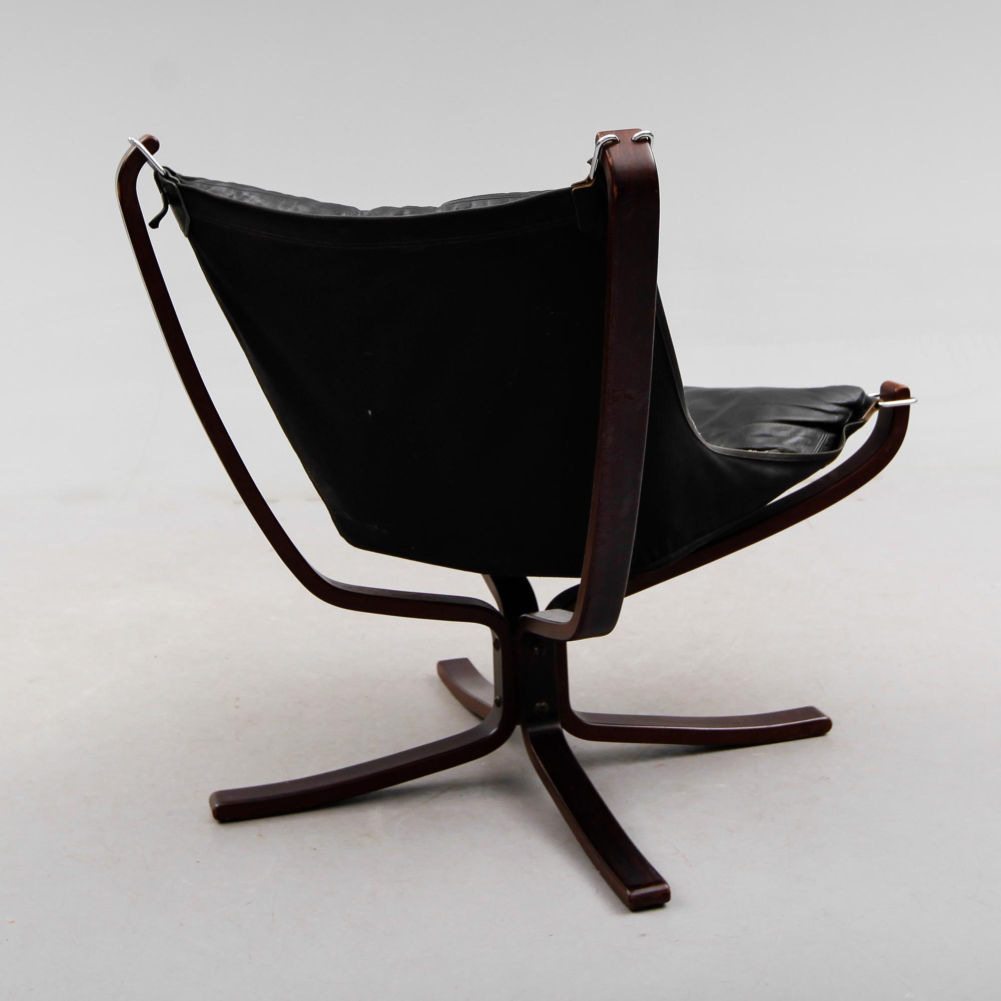 FÅTÖLJ, "The Falcon Chair", Sigurd Ressell, Vatne Möbler, Norge, 1900-talets andra hälft.