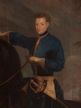 David von Krafft Circle of, "Karl XII till häst".