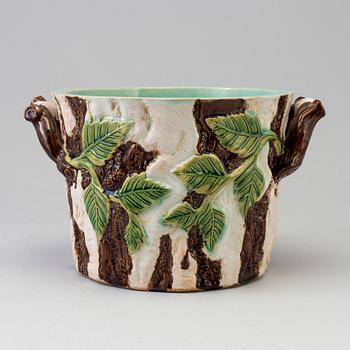 A FAYENCE HÖGANÄS FLOWER POT, 19th century.