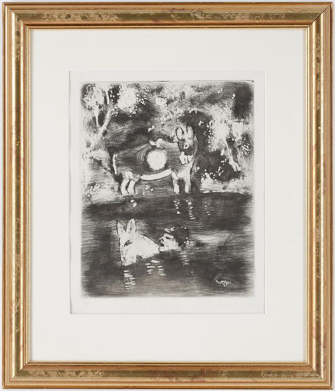 MARC CHAGALL, etsning, numrerad 1/8 och signerad.