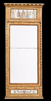 A late Gustavian mirror dated 1798.