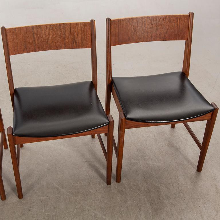 Chairs, 4 pcs, Denmark, 1950s-60s.