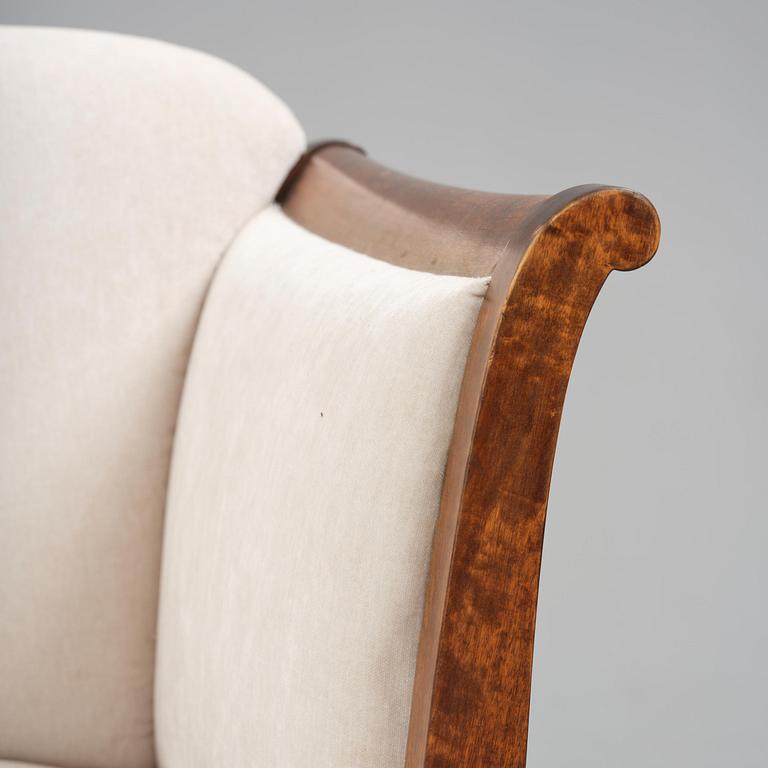 Carl Malmsten, soffa, Swedish Grace, Svenska Möbelfabrikerna, Bodafors, 1920-tal.