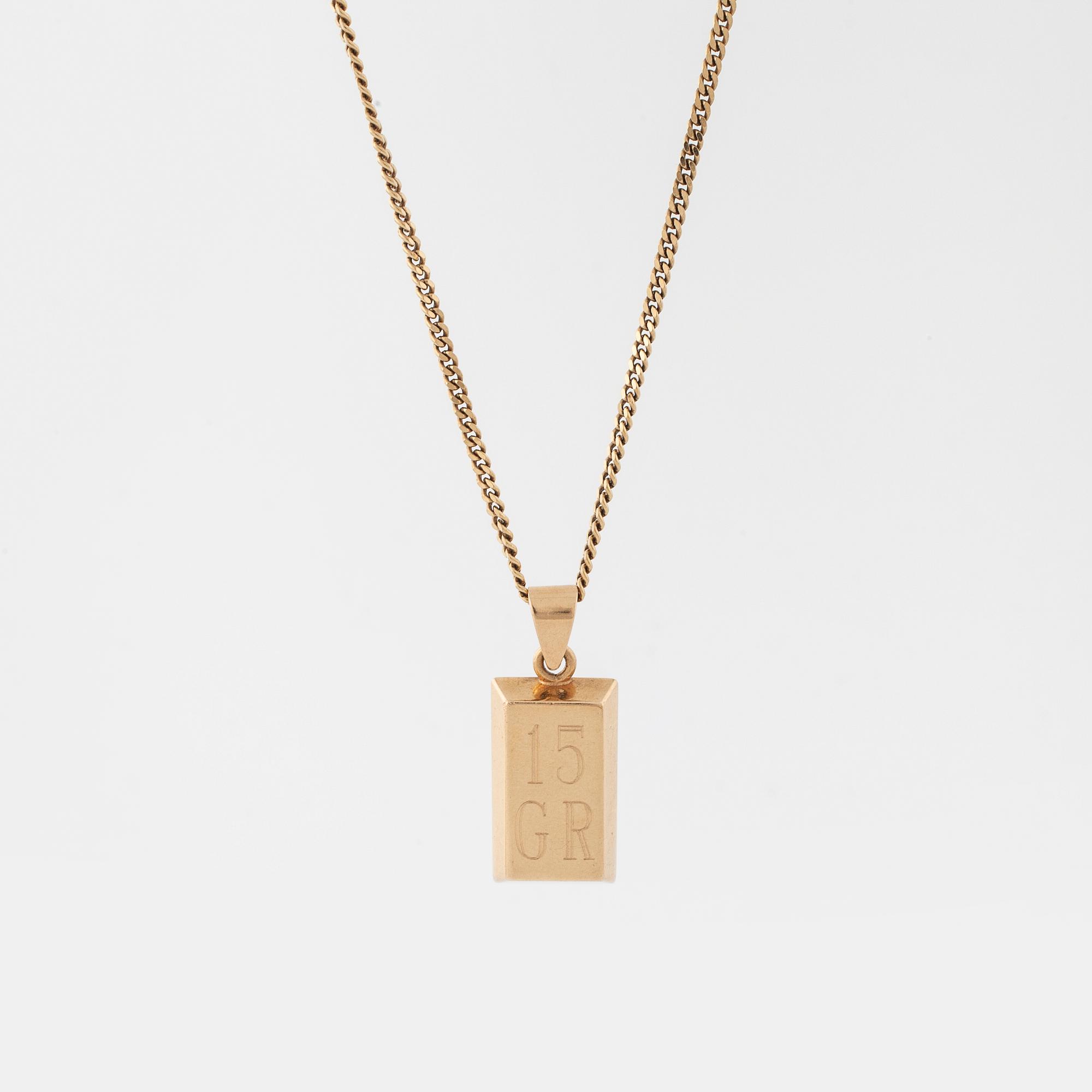 A pendant by Gramens Guldsmide, Onsala.