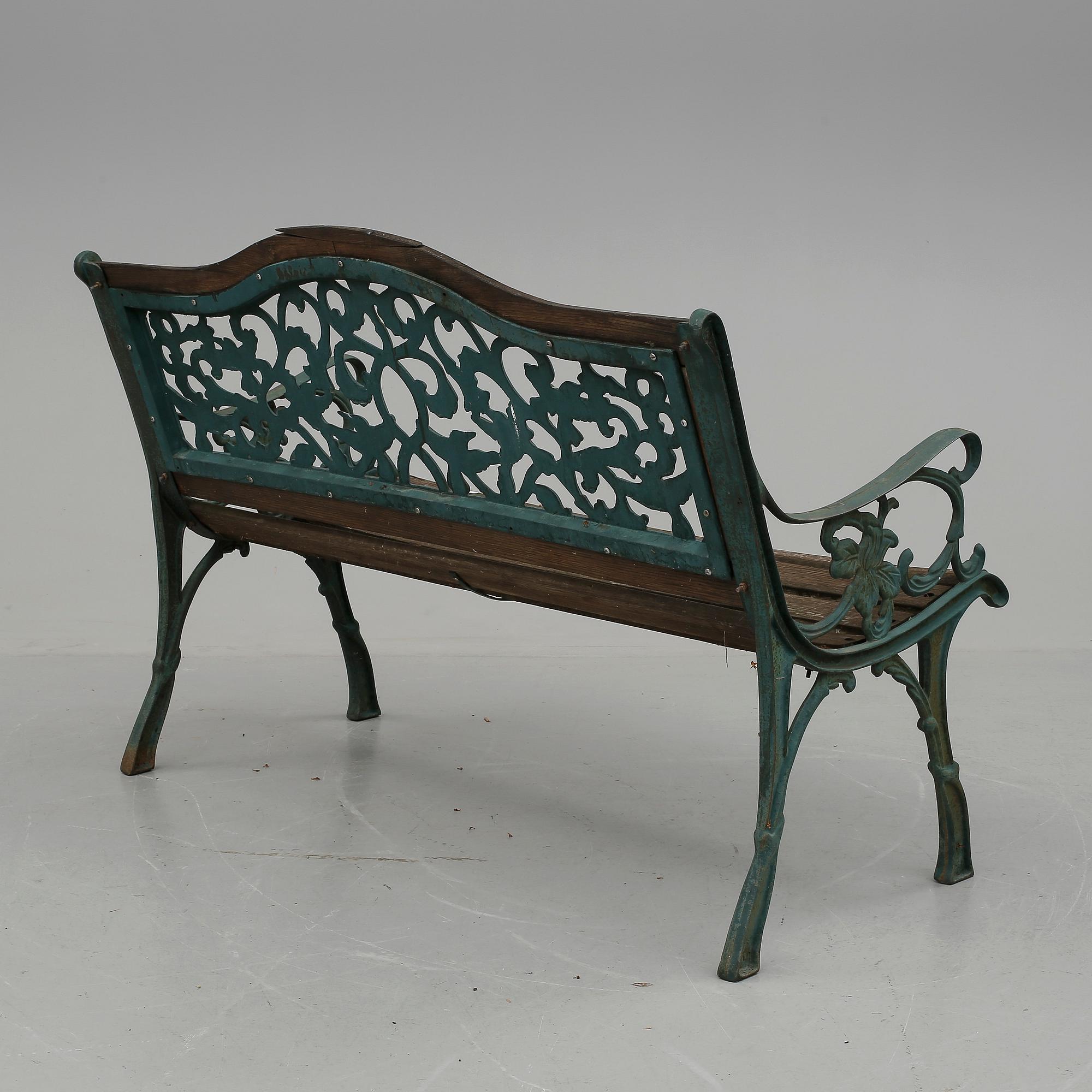 PARKSOFFA, gjutjärn, 1900-talets slut.