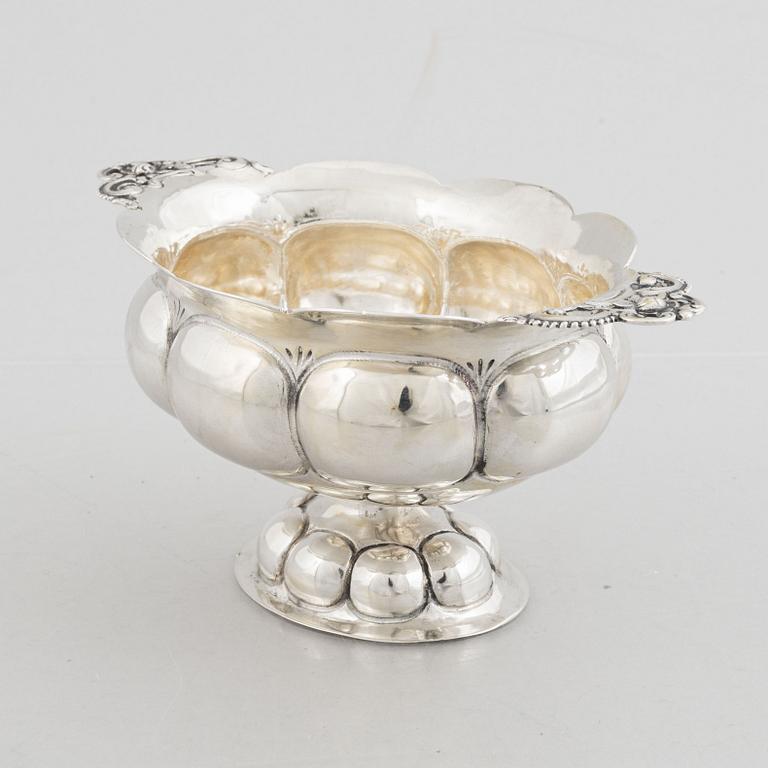 A Silver Sweetmeat Bowl, Swedish import mark.