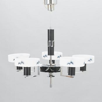 An art déco style  ceiling light from the first half of the 20th Century.