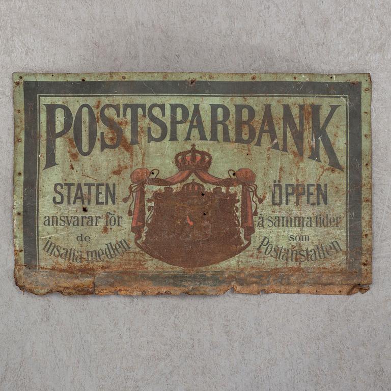 A 20th century sign.