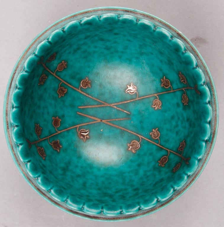 PARTI KERAMIK, 9 delar, "Argenta" resp "Grazia", Kåge resp Lindberg, Gustavsberg.