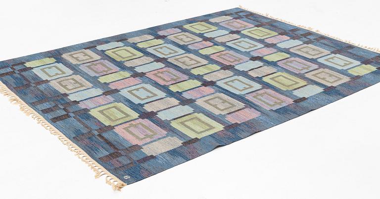 Judith Johansson, a carpet, "Spise hall", flat weave, ca 272 x 209 cm, signerd JJ B.