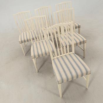 Chairs, 6 pieces, mid/second half of the 20th century.