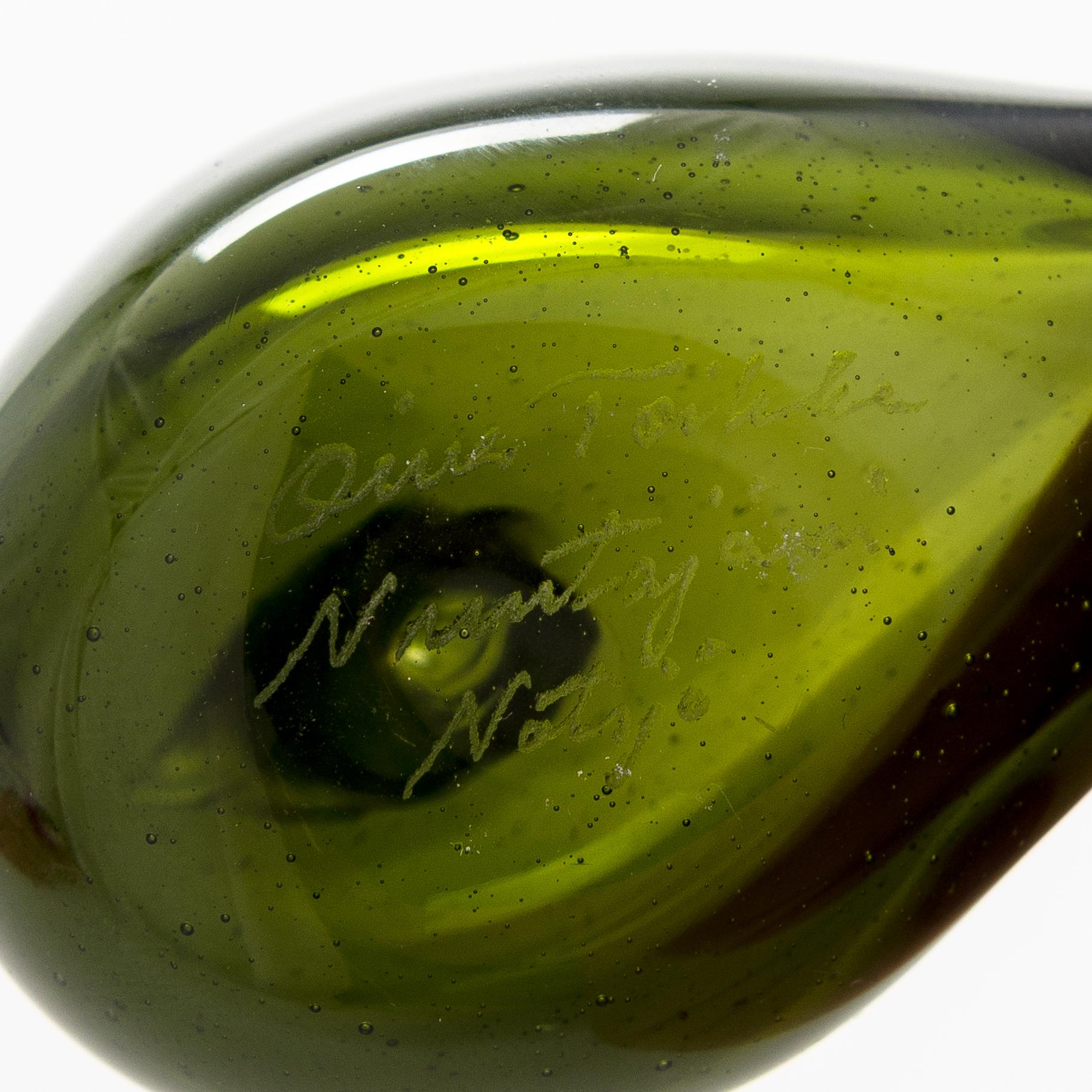 Oiva Toikka, Glasfåglar, 3 st, glas. Signerade O Toikka Nuutajärvi Notsjö.