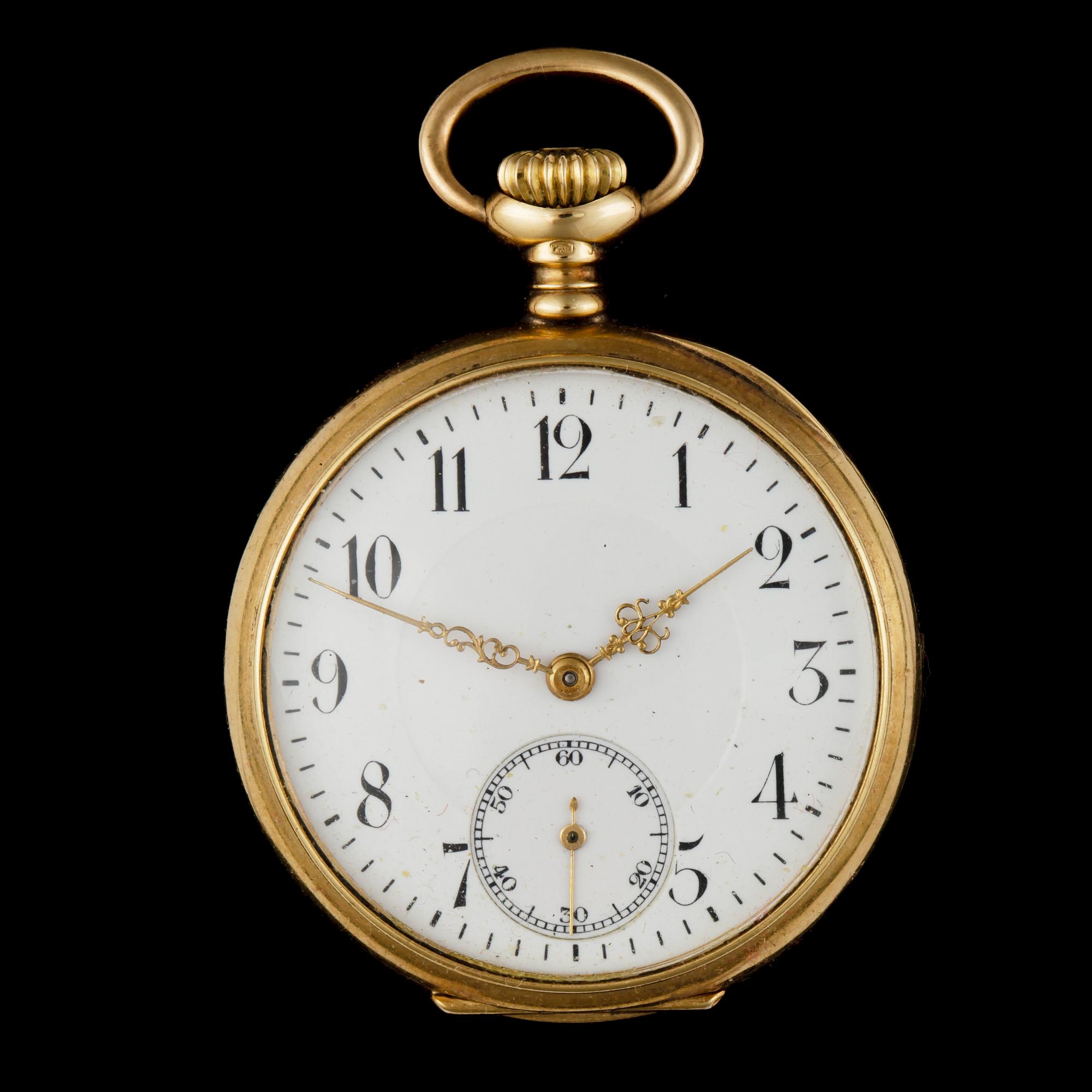 FICKUR, dam, Zenith 18k guld, omkring 1800/1900. Vikt ca32,4g.