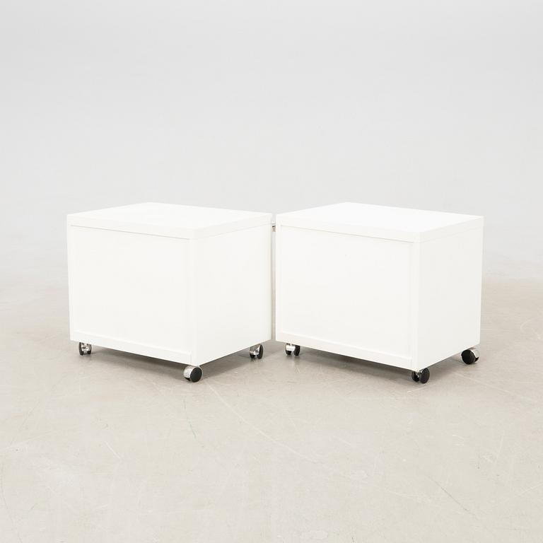 Antonio Gioia bedside tables, a pair, "Avanti", DUX, second half of the 20th century.