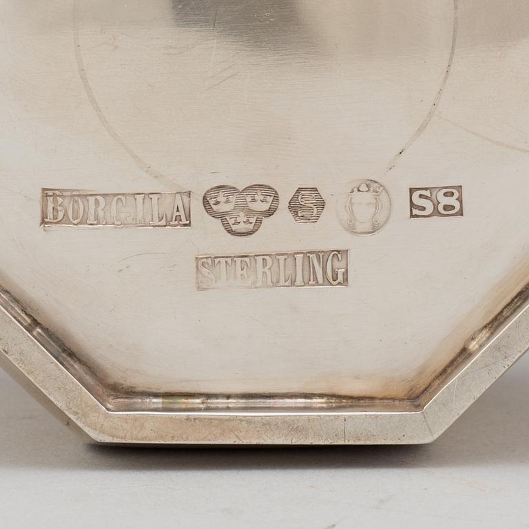 ATELIER BORGILA, A sterling silver coffee pot and sugar bowl. Stockholm 1934 and 1944.