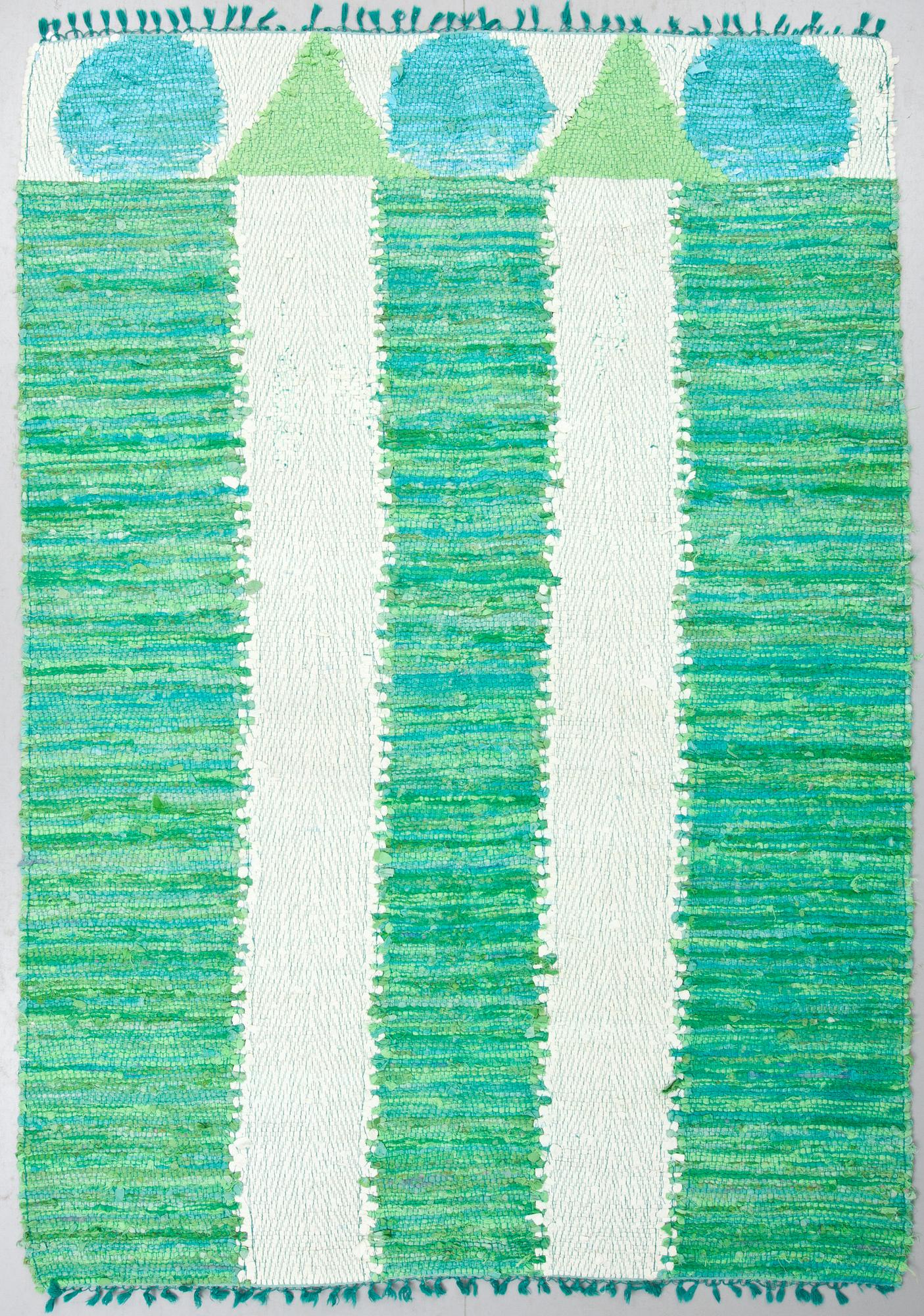 TRASMATTA, design Hildegun Persson, 1970-talet, ca 285x205.