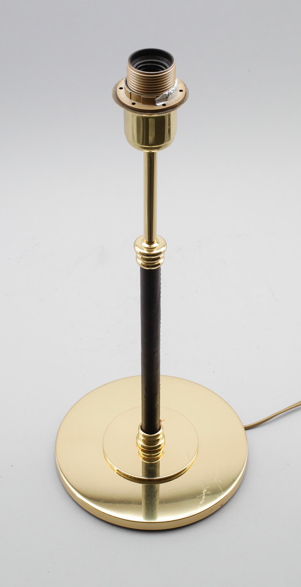 BORDSLAMPA, mässing, Blond Belysning AB, Värnamo, 1900-talets andra hälft.