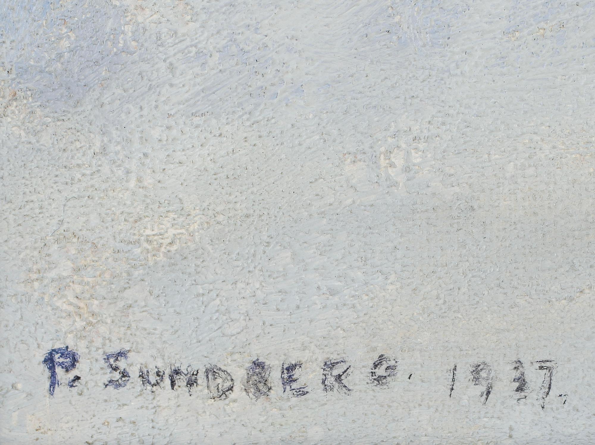 PER AUGUST SUNDBERG, olja på pannå, signerad och daterad 1937?.