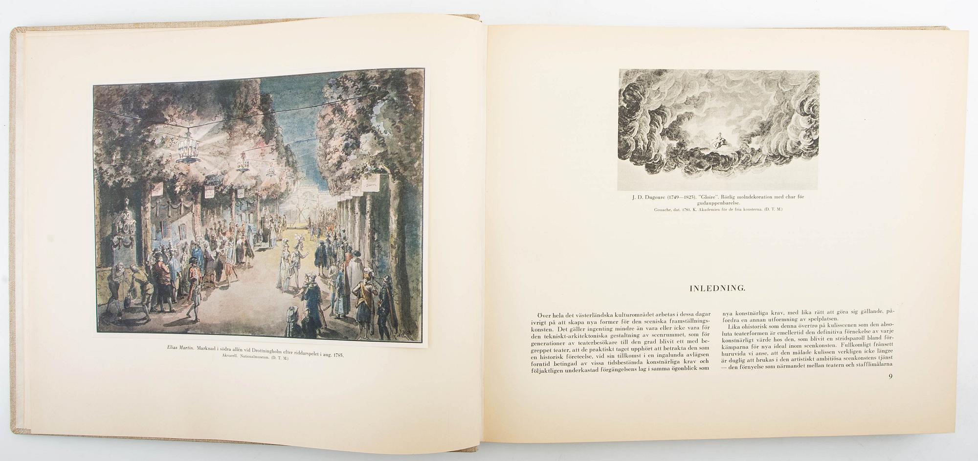 Book "The Castle Theatres at Drottningholm and Gripsholm" Agne Beijer Stockholm 1937 no. LXII/CCLV.