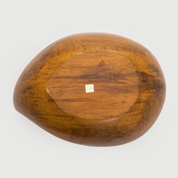 Skål, teak, David Auld, Haiti 1900-talets mitt.