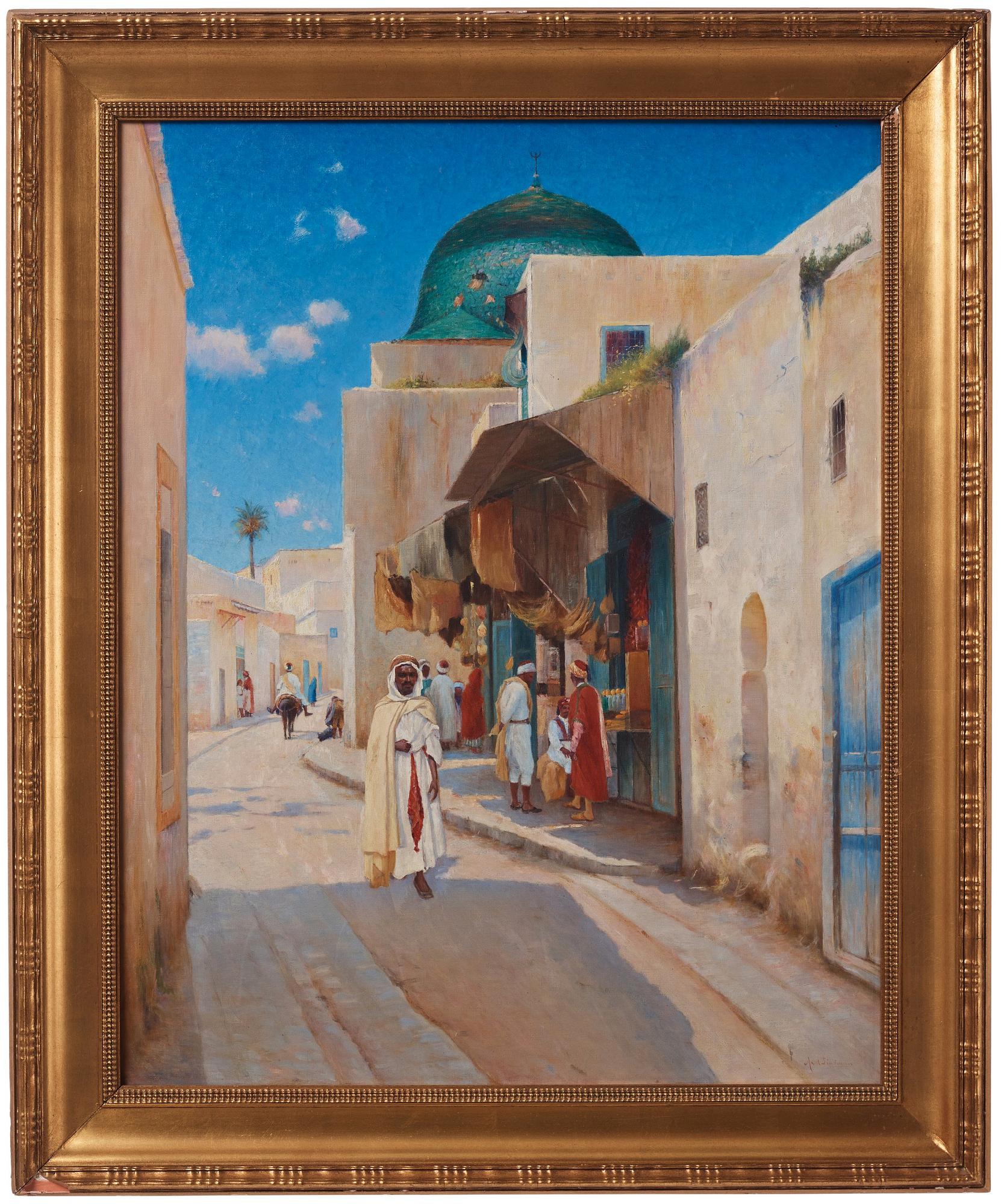 Axel Lindman, Bazar street, North Africa.