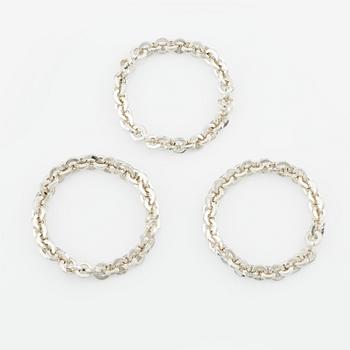 Rey Urban, a necklace/bracelet, sterling silver, Stockholm 1977.